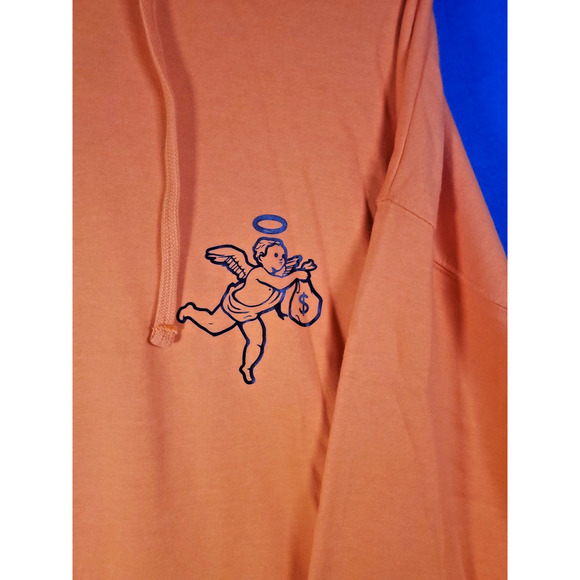 Hoodie Sweater Men's Size XL Orange Cupid - Picture 5 of 16